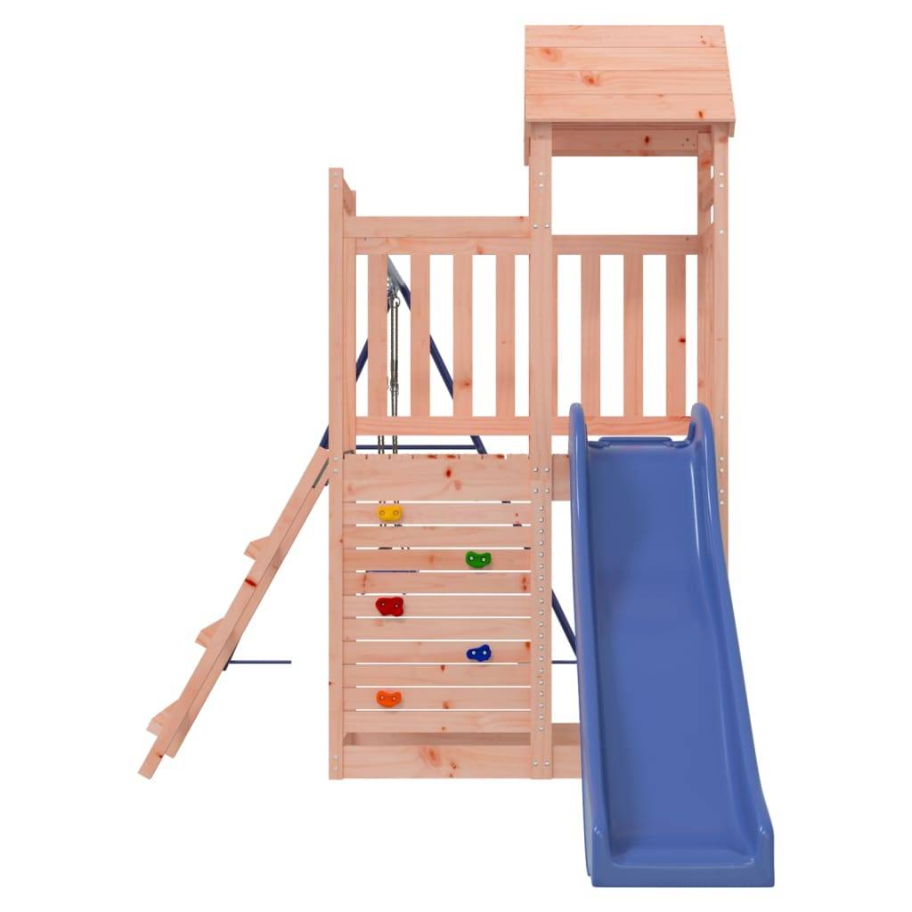 Helloshop26 - Aire de jeux d'extérieur escalade balançoires toboggan portiques robuste jeux jardin 505 x 186 x 214 cm bois massif de douglas - Imagen 3