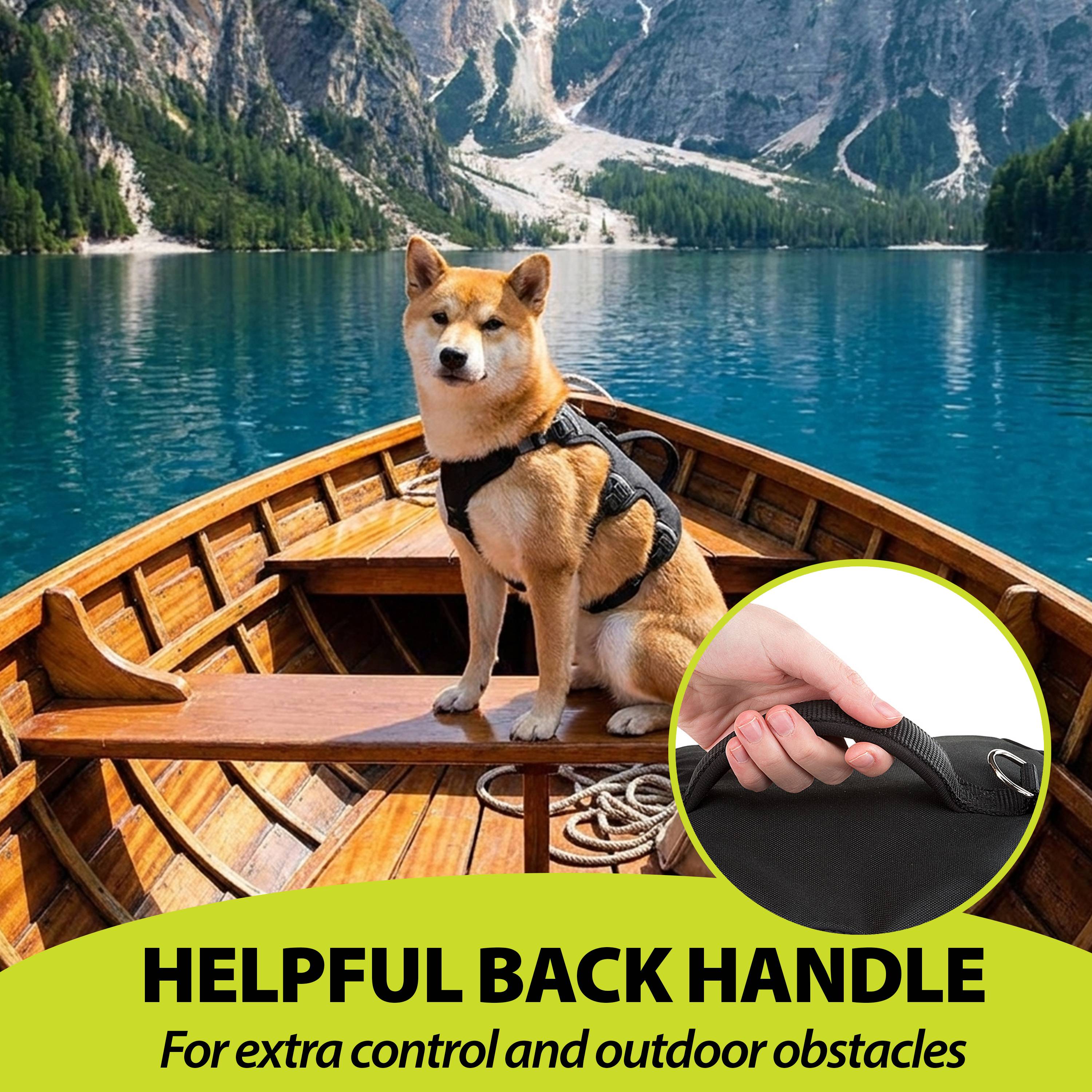 Ferplast - Ferplast Harnais Chien Réglable M Poitrail 55-65 cm avec Poignée, Noir - Imagen 7