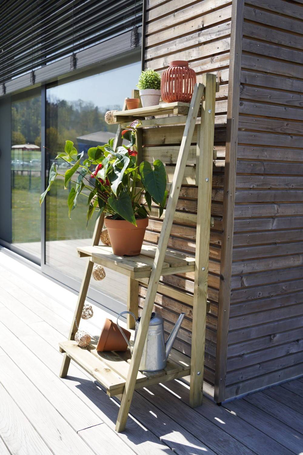 Jardipolys - Etagère pliable GIZEH 58 x 44 x H. 140 cm - pin classe 3 FSC ® Jardipolys - Imagen 2
