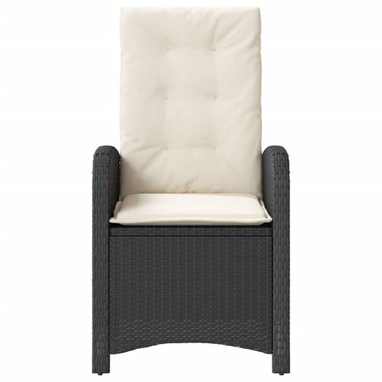 Fauteuils Relax de Jardin Inclinables Résine Tressée Dossier Réglable pour Terrasse Lot de 2 Noir – ComfortXL Outdoor Living - Image 5