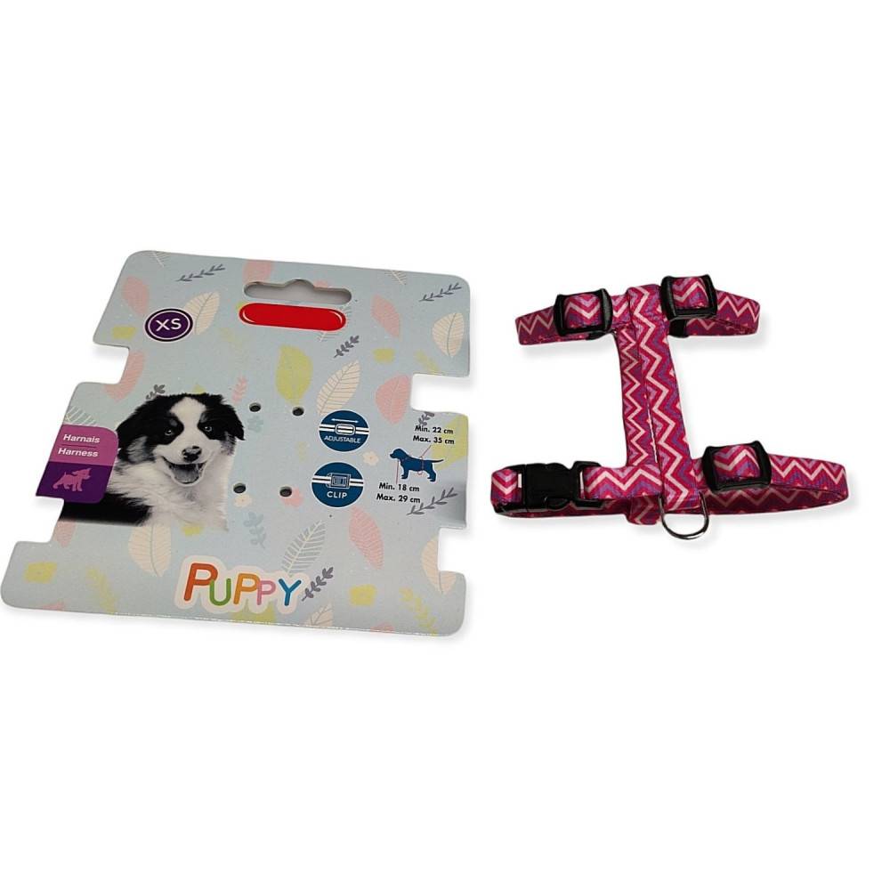 Harnais rose PUPPY PIXIE XS 8 mm 18 à 29 cm pour chiots - Imagen 2