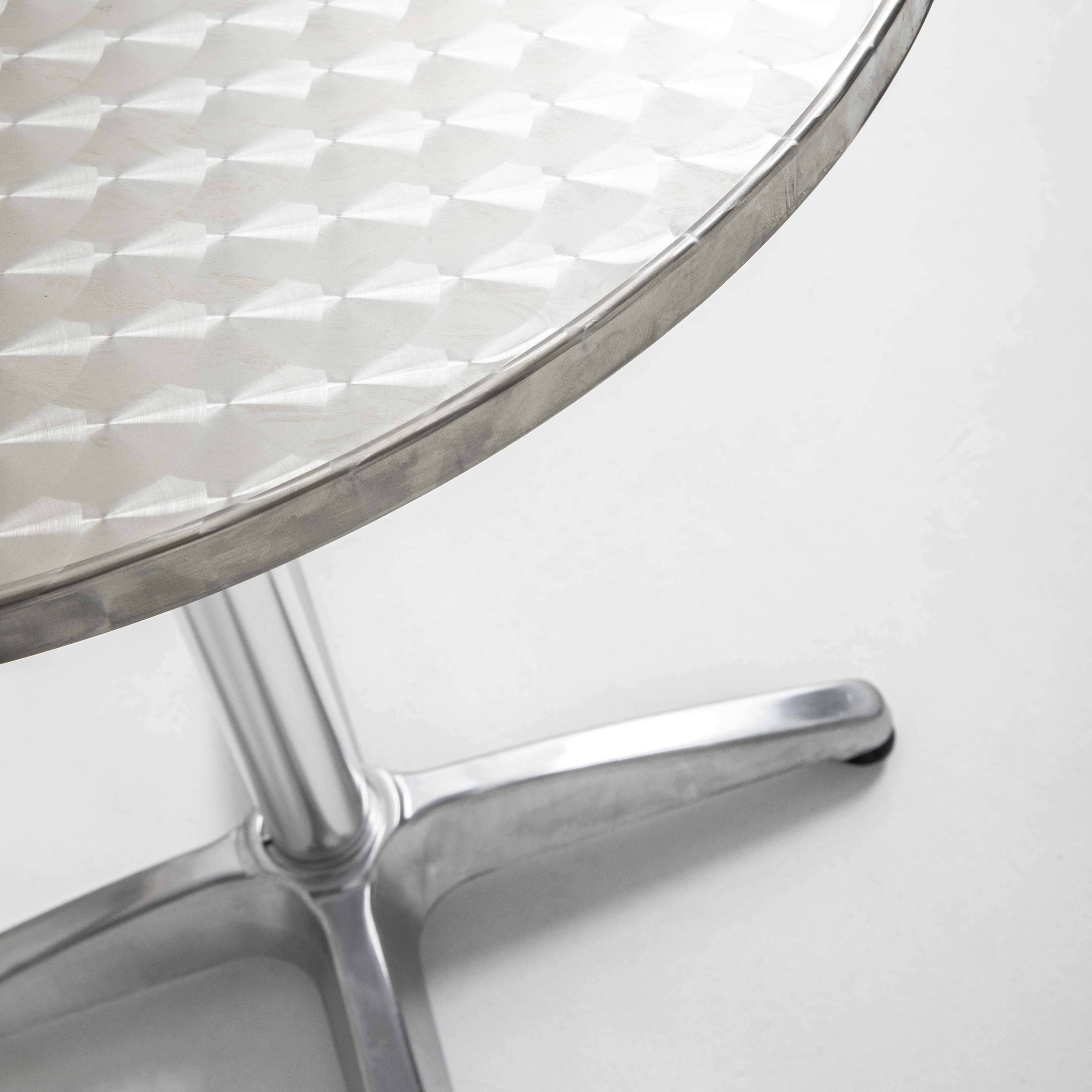 Oviala - Table bistrot ronde en aluminium Brixton - Oviala - Imagen 3