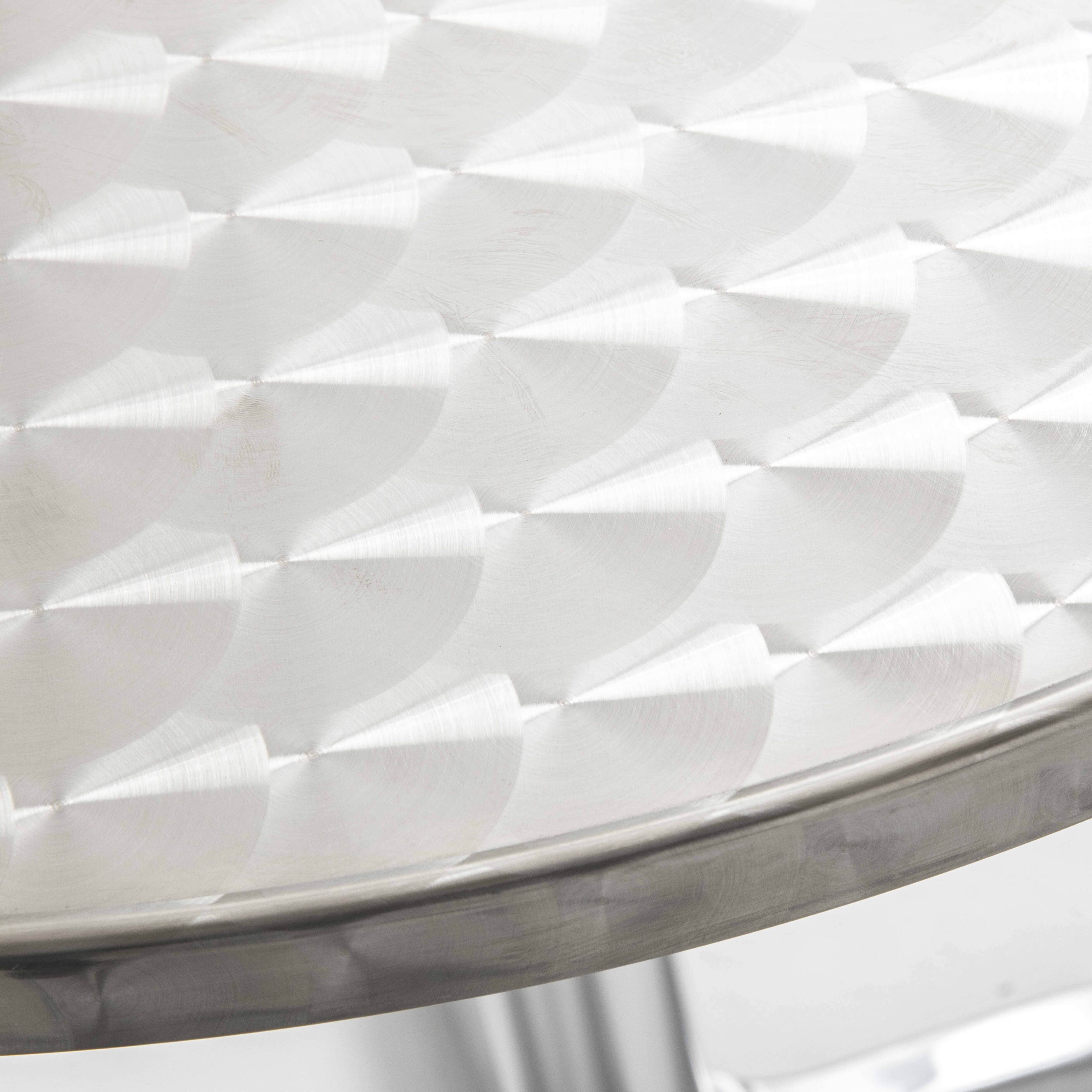 Oviala - Table bistrot ronde en aluminium Brixton - Oviala - Imagen 2