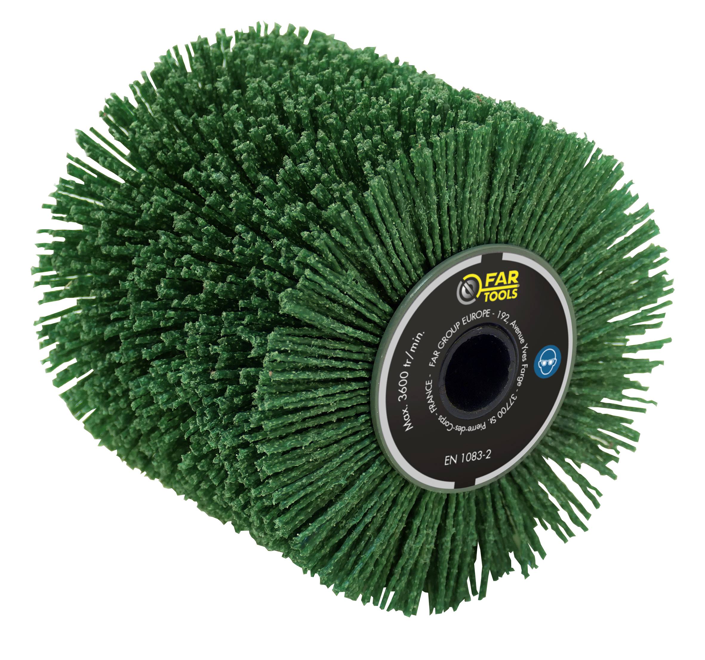 Brosse nylon abrasifs grain36 Ø120mm/L100mm FARTOOLS - Imagen 1