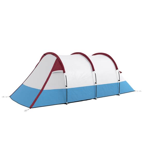 Tente de camping polyester rouge 420 x 200 x 150 cm - PANGIVO - Image 2