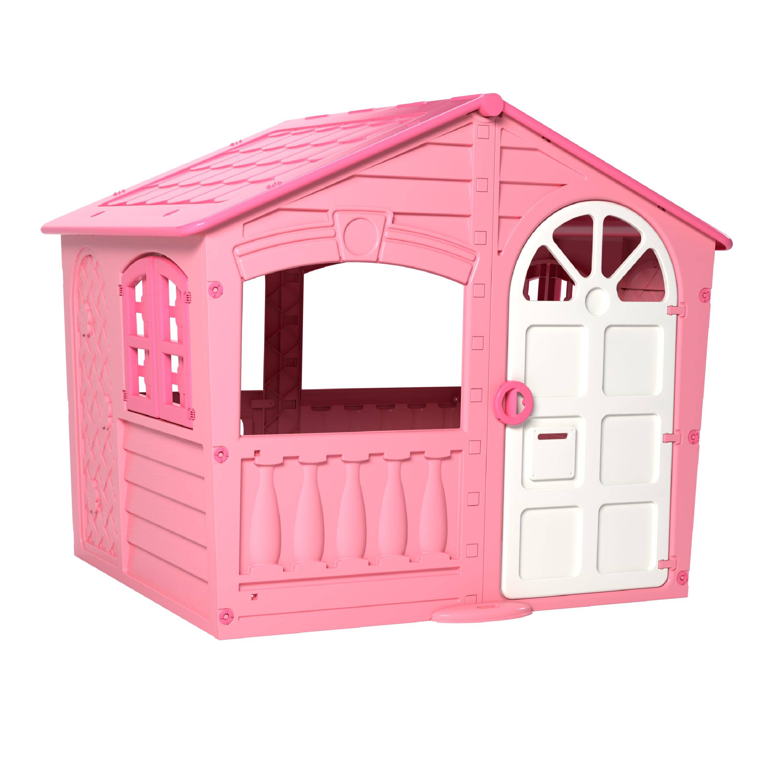 Cabane enfant plastique rose BARBE À PAPA - Imagen 2