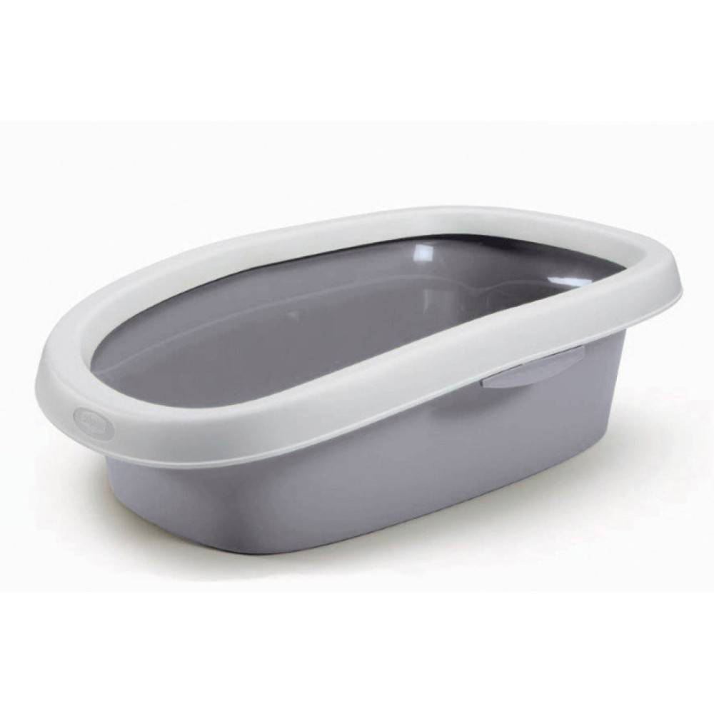 animallparadise - Bac a litière sprint 10 gris pierre 31 x 43 x 14 h pour chat - Imagen 1