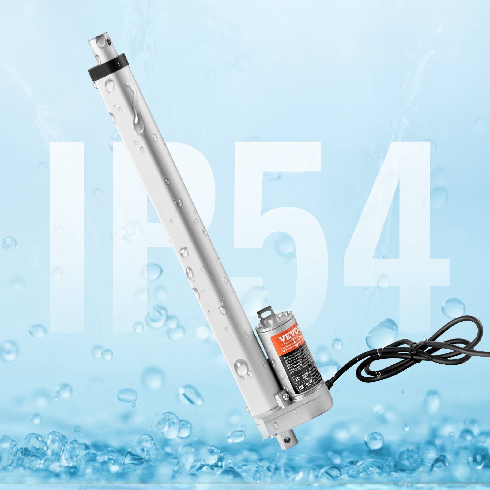 Vevor - VEVOR Actionneur linéaire 12V 300mm 1000N 14mm/s, IP54, pour meubles, automatisation, équipements. - Image 8