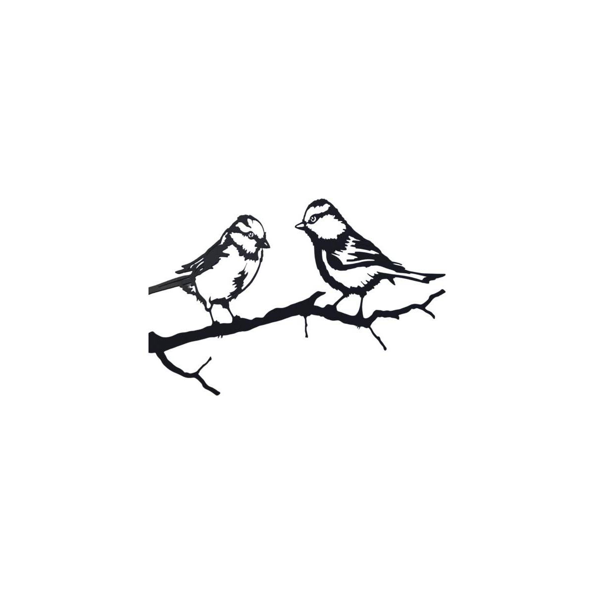 Primus - Silhouette sur pique en acier noir Mésange bleue - Imagen 1