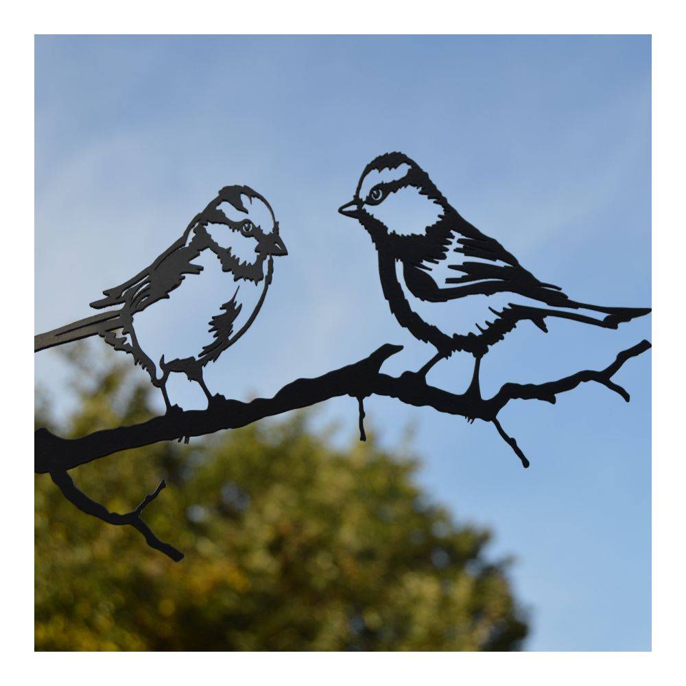 Primus - Silhouette sur pique en acier noir Mésange bleue - Imagen 2