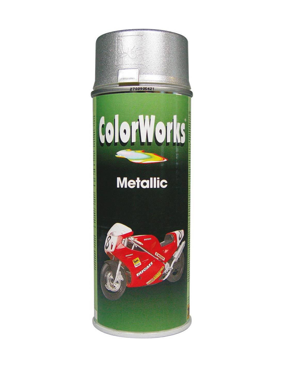 Peinture Aérosol Argent Métal Finition Métallique Brillante - Colorworks