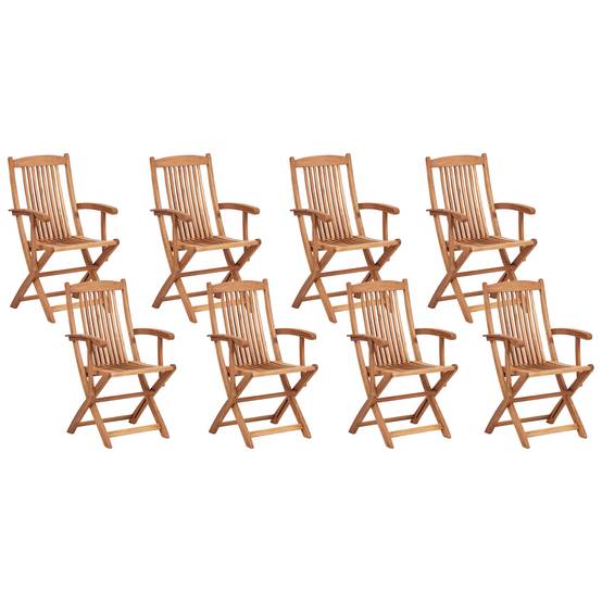 Chaise de jardin Acacia Bleu MAUI PREMIUM - Beliani - Image 4