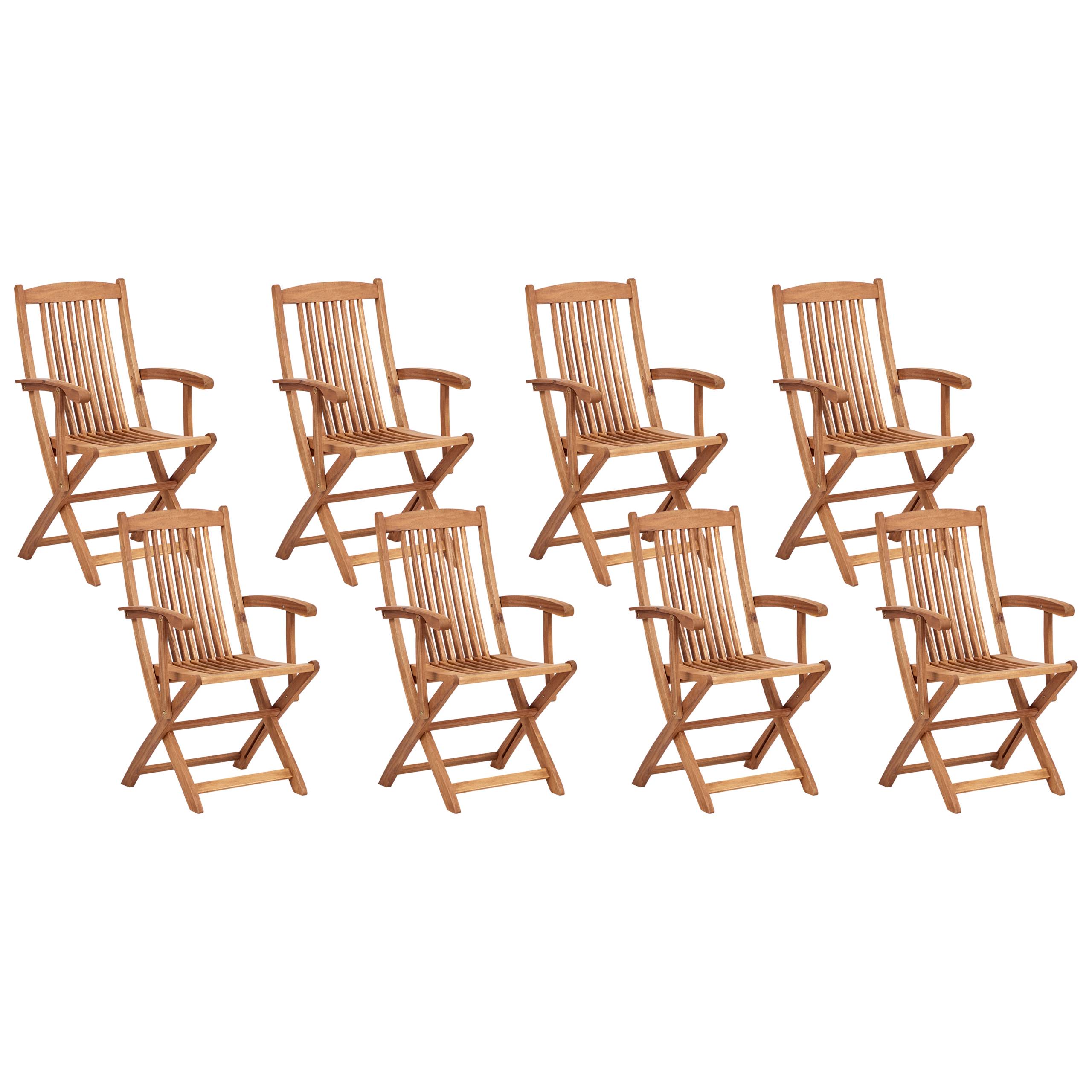 Chaise de jardin Acacia Bleu MAUI PREMIUM - Beliani - Image 4