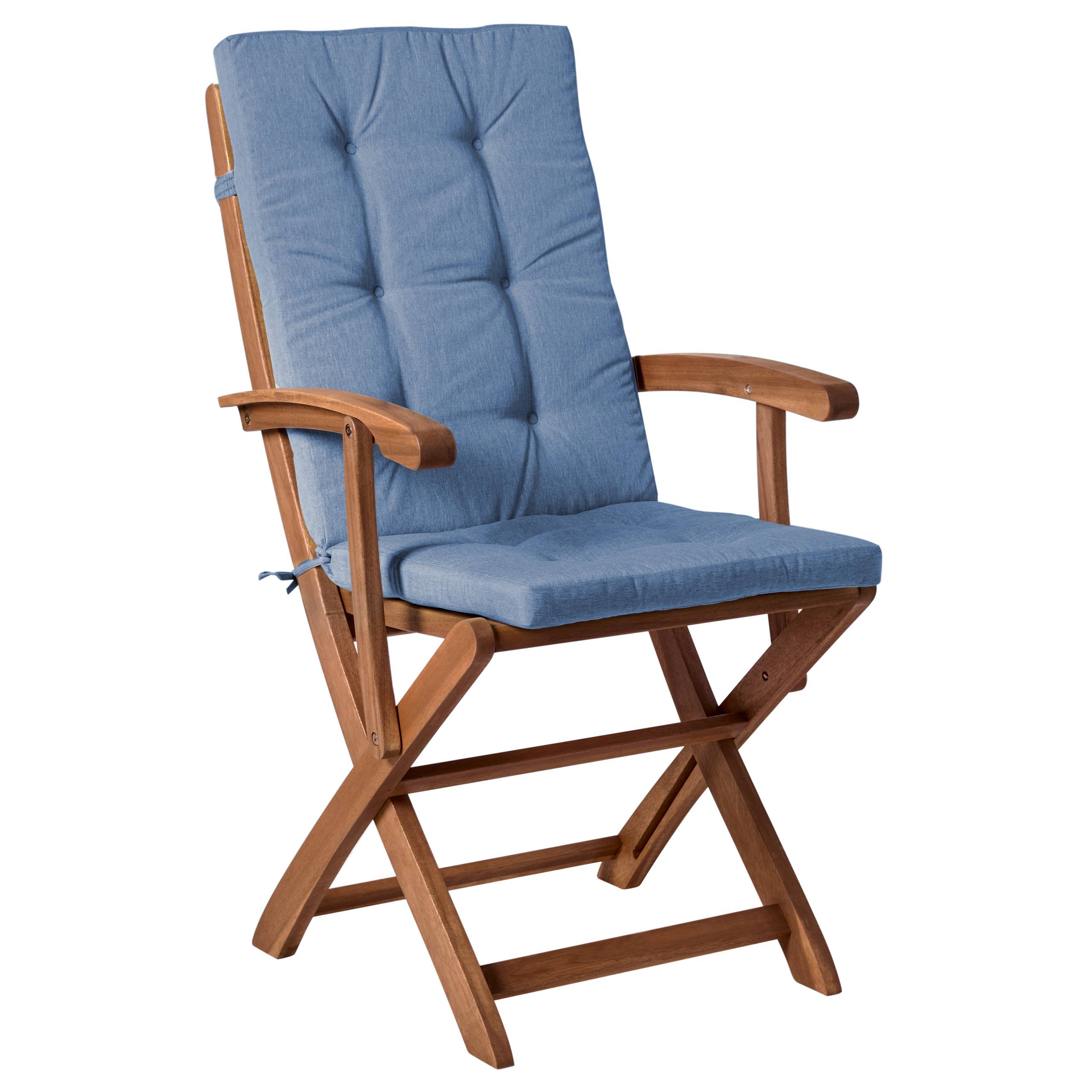 Chaise de jardin Acacia Bleu MAUI PREMIUM - Beliani - Image 3