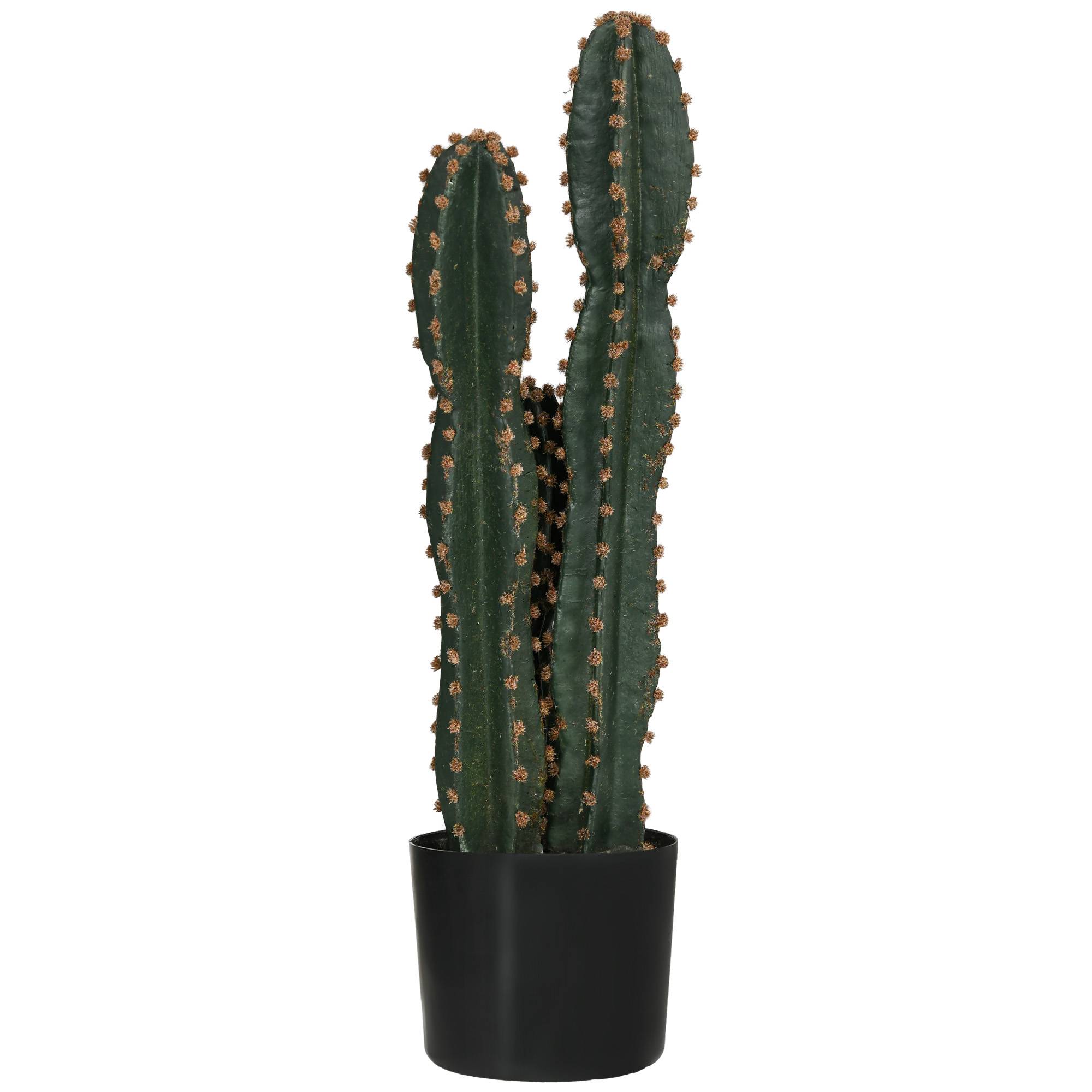 Grand cactus artificiel réaliste grande plante artificielle Ø17x60 cm vert - Image 2