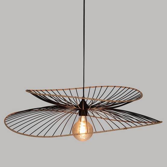 Suspension métal et rotin Alara D69 Atmosphera - Image 6