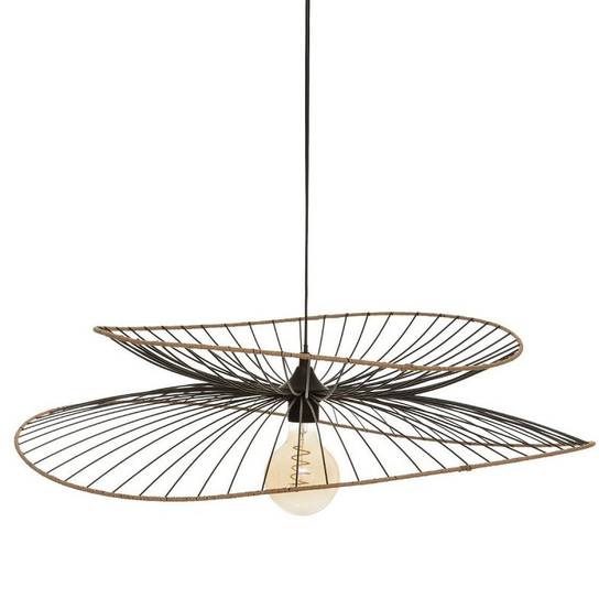 Suspension métal et rotin Alara D69 Atmosphera - Image 1
