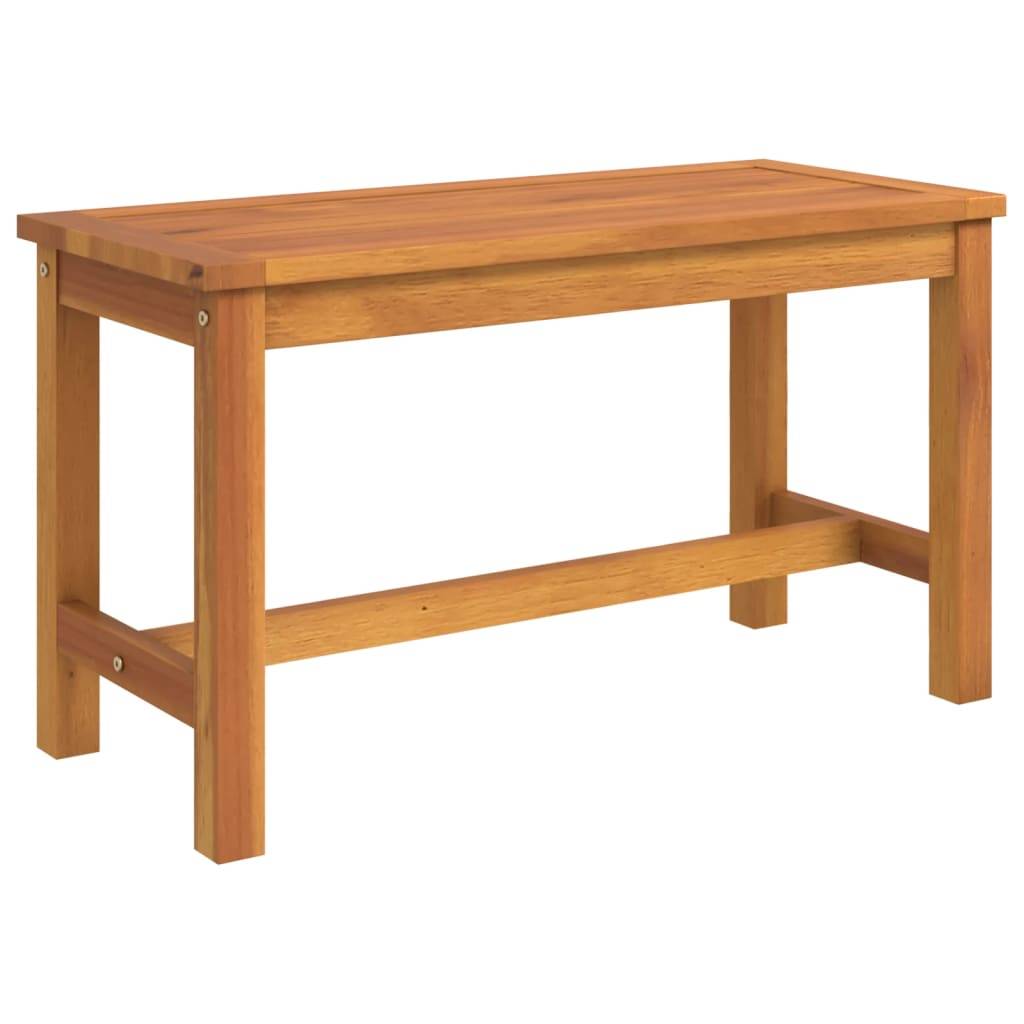 Helloshop26 - Banc de jardin meuble de patio d'extérieur terrasse 80 x 35 x 45 cm bois massif d'acacia - Imagen 1