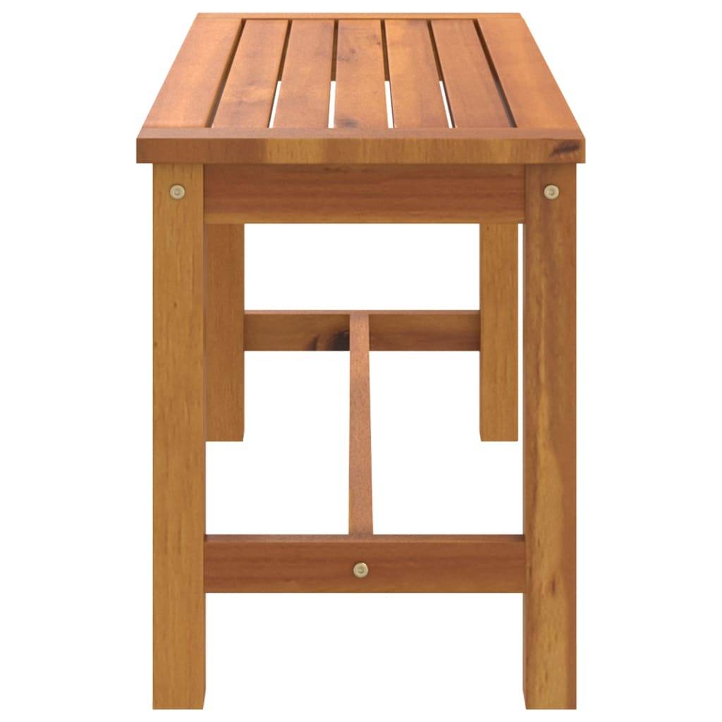 Helloshop26 - Banc de jardin meuble de patio d'extérieur terrasse 80 x 35 x 45 cm bois massif d'acacia - Imagen 3