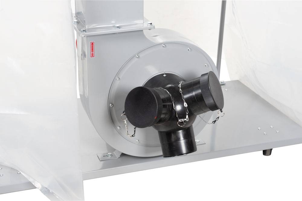 Aspirateur à copeaux de bois 2 x 200 L - 230 V - 2200W - ABS3880 Holzmann - Image 3