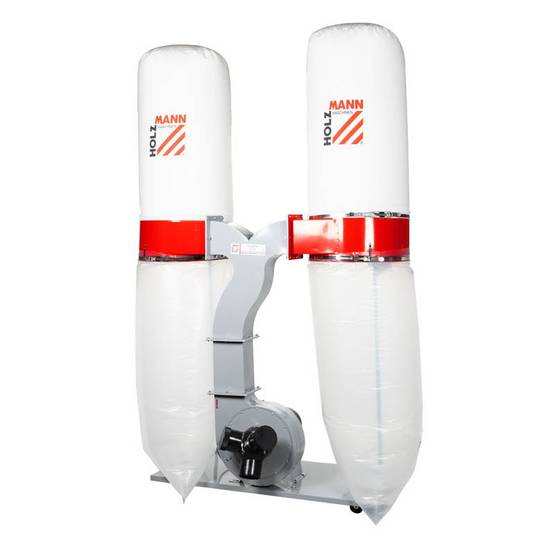 Aspirateur à copeaux de bois 2 x 200 L - 230 V - 2200W - ABS3880 Holzmann - Image 1