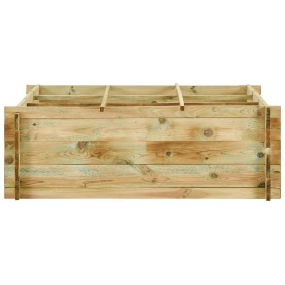 Helloshop26 - Jardinière pour légumes bois de pin imprégné 120 x 120 x 40 cm - Imagen 2