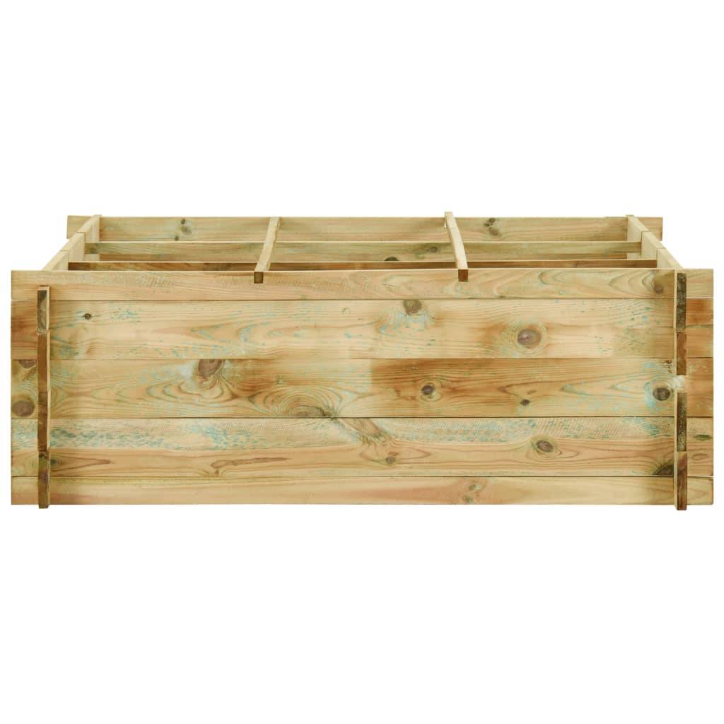 Helloshop26 - Jardinière pour légumes bois de pin imprégné 120 x 120 x 40 cm - Imagen 2