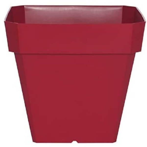 Riviera - Riviera Pot De Fleurs Carre Soleilla En Plastique - 49 X 49 X H 50 Cm - 65 L - Rouge - Imagen 2