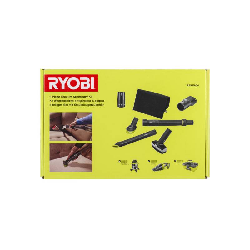 Ryobi - Pack RYOBI Aspirateur eau et poussière RYOBI 1250W - 20L - RVC-1220I-G - 6 accessoires nettoyage automobile - RAKVA04 - Image 3