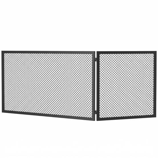 Pare-étincelles pliable en métal pour cheminée, 141 x 50 cm - Image 2