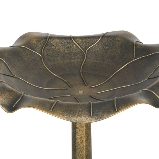 Outsunny - Bassin-abreuvoir mangeoire pour oiseaux forme feuille de lotus Ø50x71cm polypropylène Bronze Antique - Outsunny - Image 5