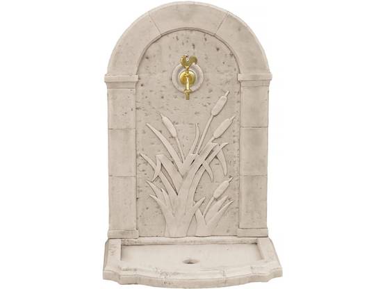 Fontaine "roseau" - En Pierre Reconstituée - 62 X 42 X 93 Cm -habitat Et Jardin - Image 1