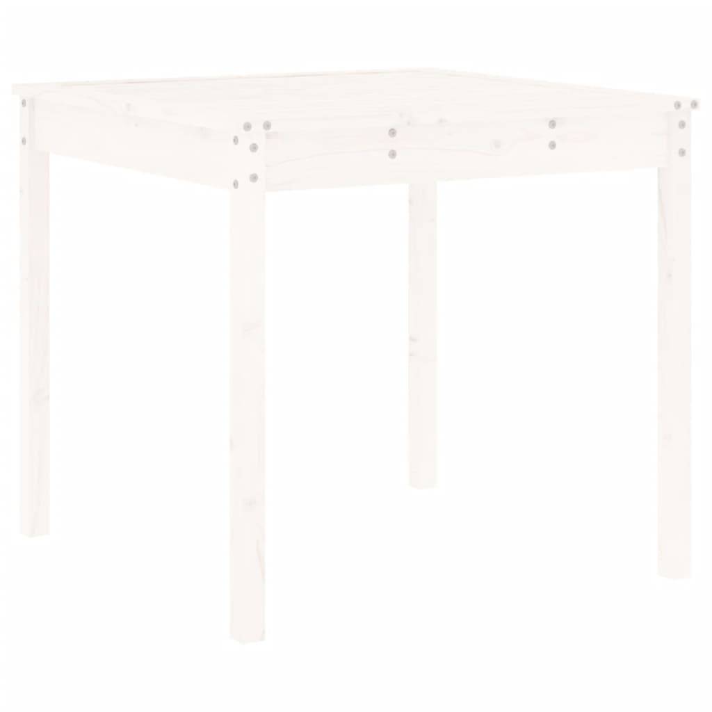 Vidaxl - Ensemble à manger de jardin 5 pcs-Salons de jardin blanc bois massif de pin 909973 - Image 5