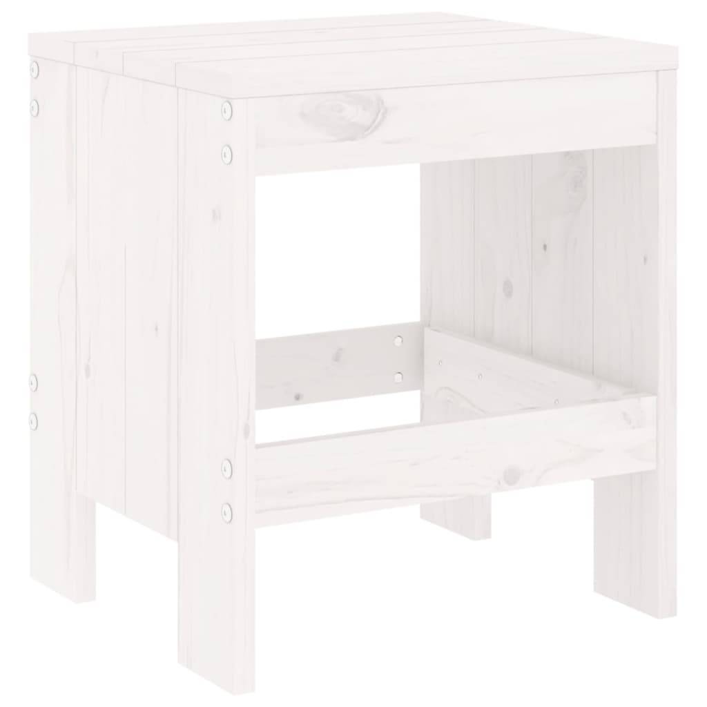 Vidaxl - Ensemble à manger de jardin 5 pcs-Salons de jardin blanc bois massif de pin 909973 - Image 4