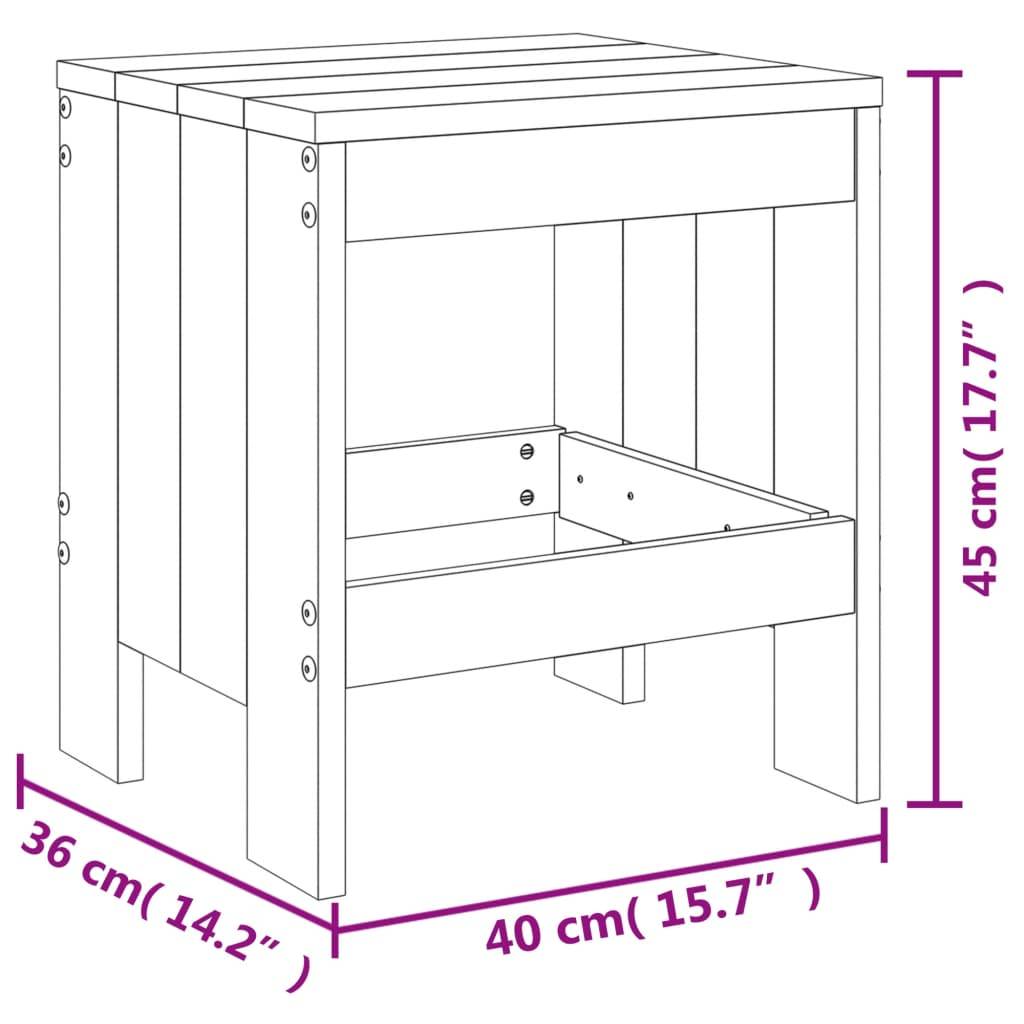 Vidaxl - Ensemble à manger de jardin 5 pcs-Salons de jardin blanc bois massif de pin 909973 - Image 10