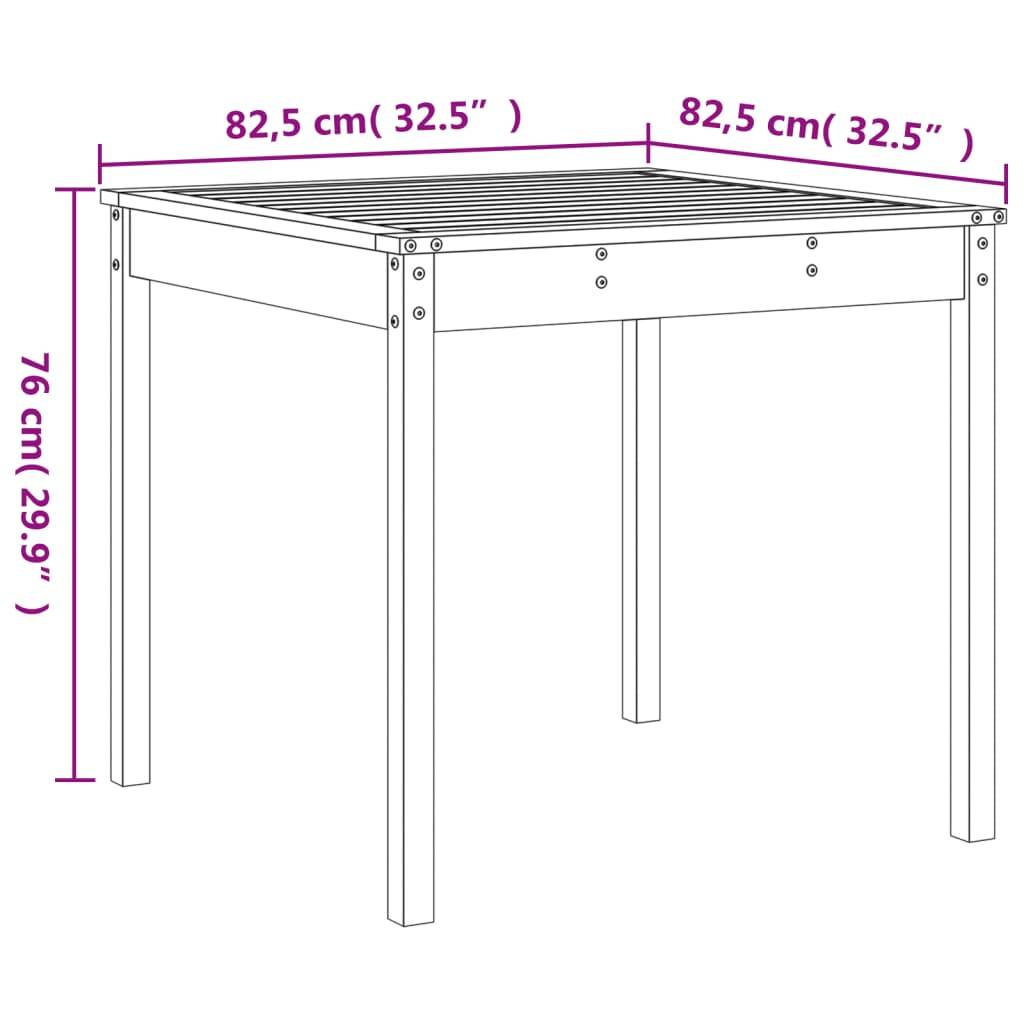 Vidaxl - Ensemble à manger de jardin 5 pcs-Salons de jardin blanc bois massif de pin 909973 - Image 9