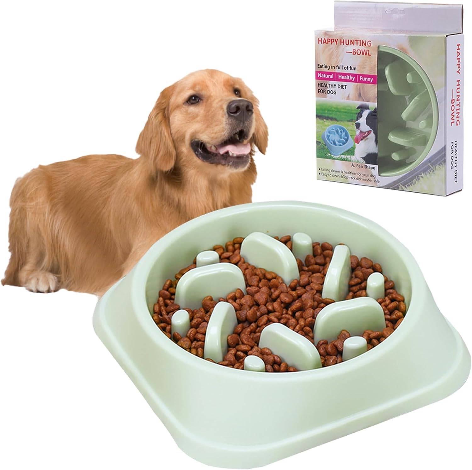 Vendos85 - Gamelle Anti Glouton pour Chien vert Vendos85