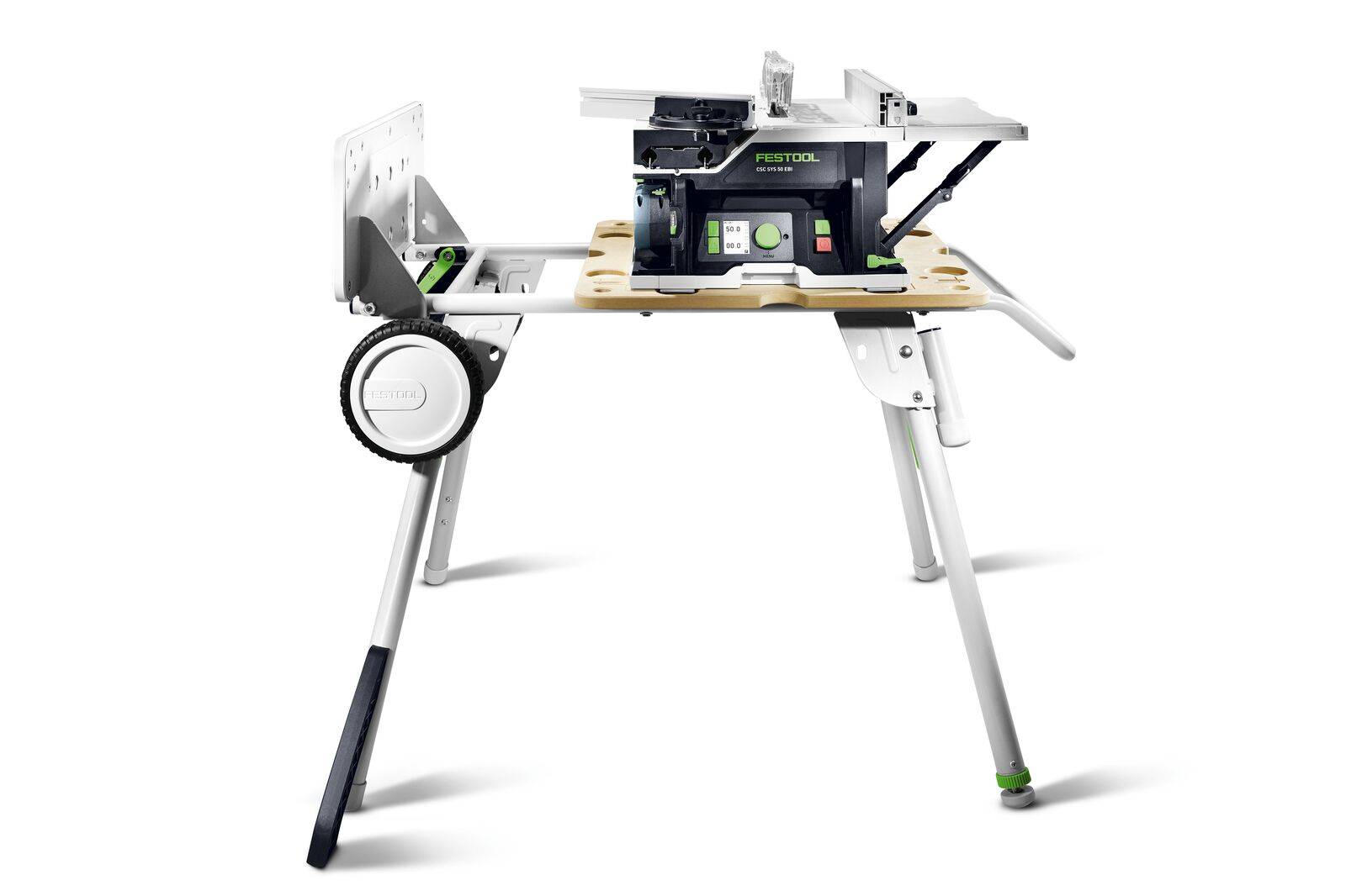 Scie circulaire sur table sans fil CSC SYS 50 EBI-SET - FESTOOL - Avec 2 batteries 18V 5Ah - chargeur double - chariot - systainer - accessoires - 577 - Image 2