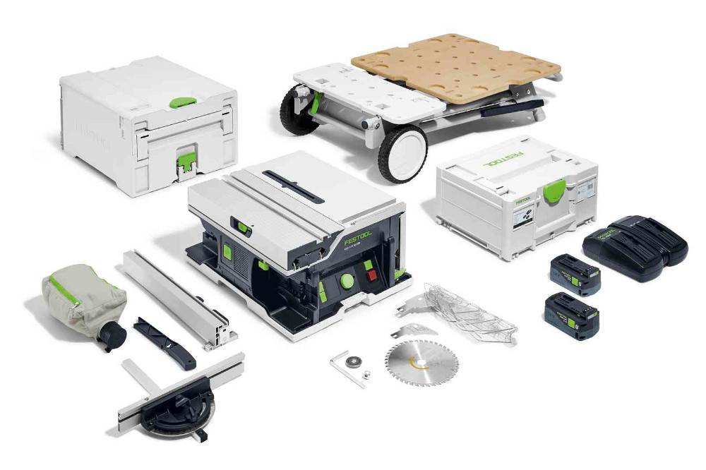 Festool - Scie circulaire sur table 2x18V CSC SYS 50 EBI-Set + 2 batteries 5Ah + chargeur - FESTOOL - 577379 - Imagen 1