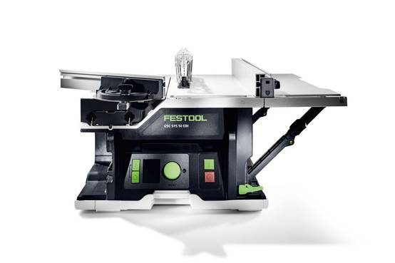 Scie circulaire sur table sans fil CSC SYS 50 EBI-SET - FESTOOL - Avec 2 batteries 18V 5Ah - chargeur double - chariot - systainer - accessoires - 577 - Image 4