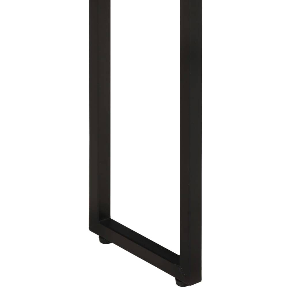 Jardinière bois de manguier et acier naturel et noir 60 x 20 x 68 cm - PANGIVO - Image 7