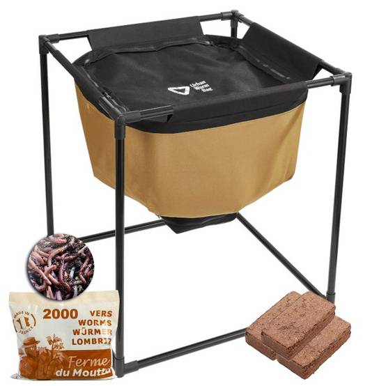 Lombricomposteur WormBag + 1kg de vers - Image 1