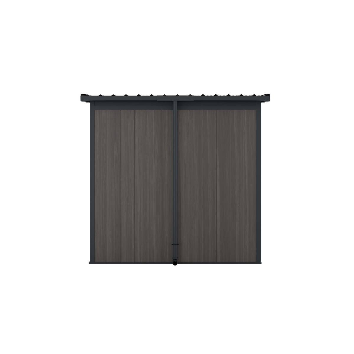 Direct Abris - Abri de Jardin Bois Composite 4m2 Gris 237x223x227cm EVORA - Cabane a Outils - Local a Vélo - Image 7