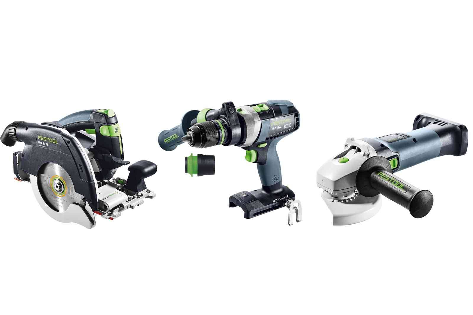 Festool - Kit Combo sans fil FESTOOL Menuiserie - HKC 55 + TPC 18 + AGC 18 + TB M 137 - 578025 - Imagen 3