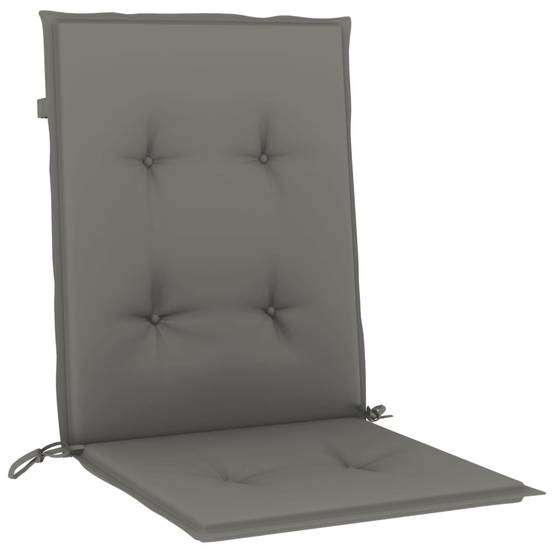 ComfortXL - Lot de 4 Coussins Dossier Bas Polyester Anti-glisse pour Chaise de Jardin Gris Foncé Mélangé 100x50cm – ComfortXL Outdoor Living - Image 5