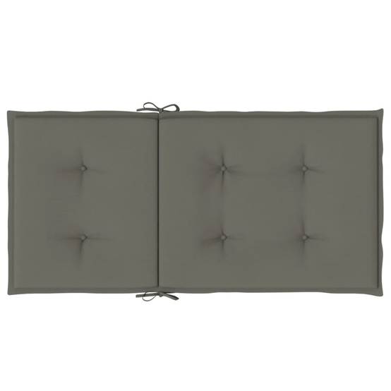 ComfortXL - Lot de 4 Coussins Dossier Bas Polyester Anti-glisse pour Chaise de Jardin Gris Foncé Mélangé 100x50cm – ComfortXL Outdoor Living - Image 7