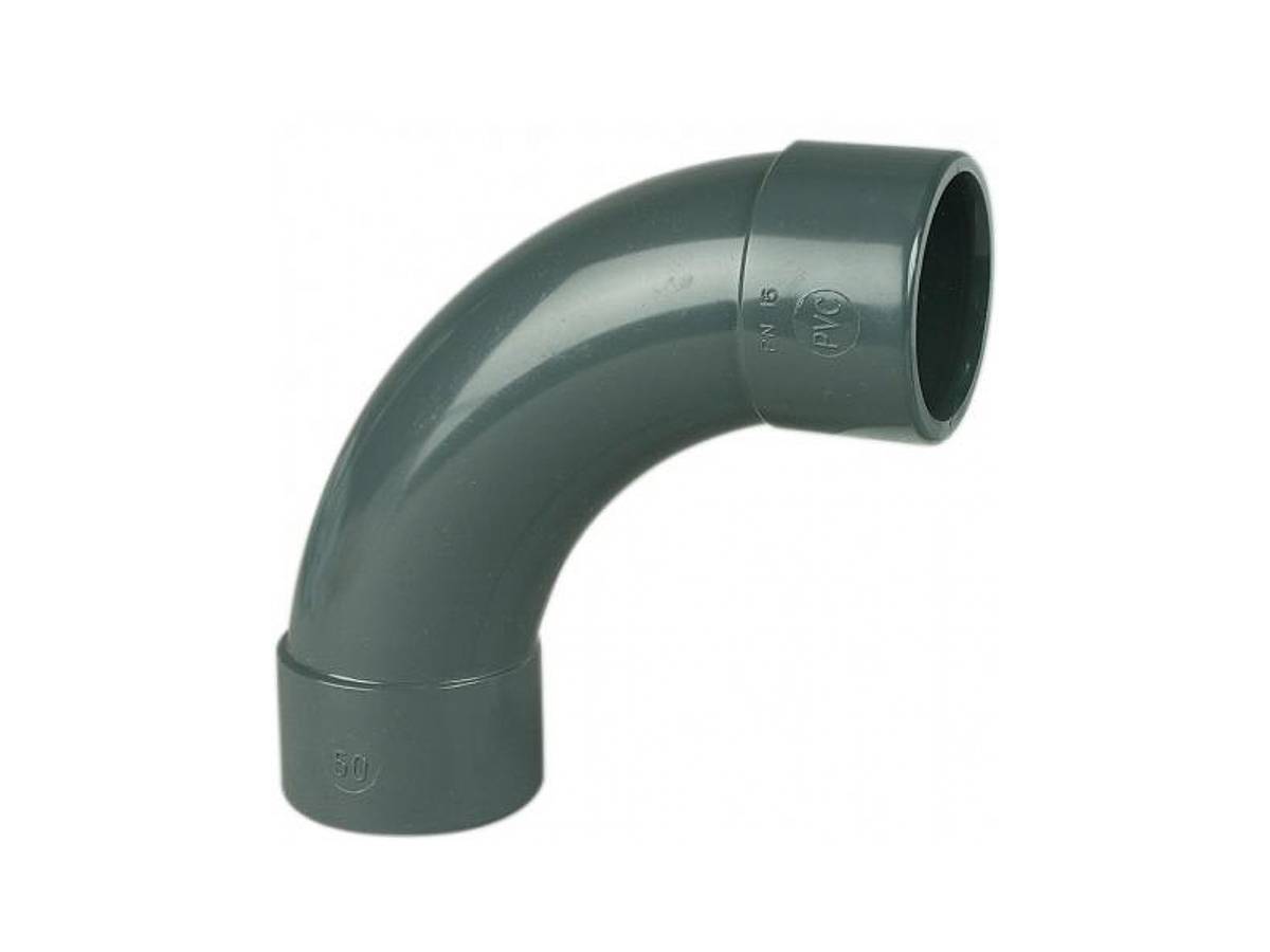 Fitt - Courbe injectée PVC pression 90° femelle Ø 63 mm - Fitt - Imagen 1