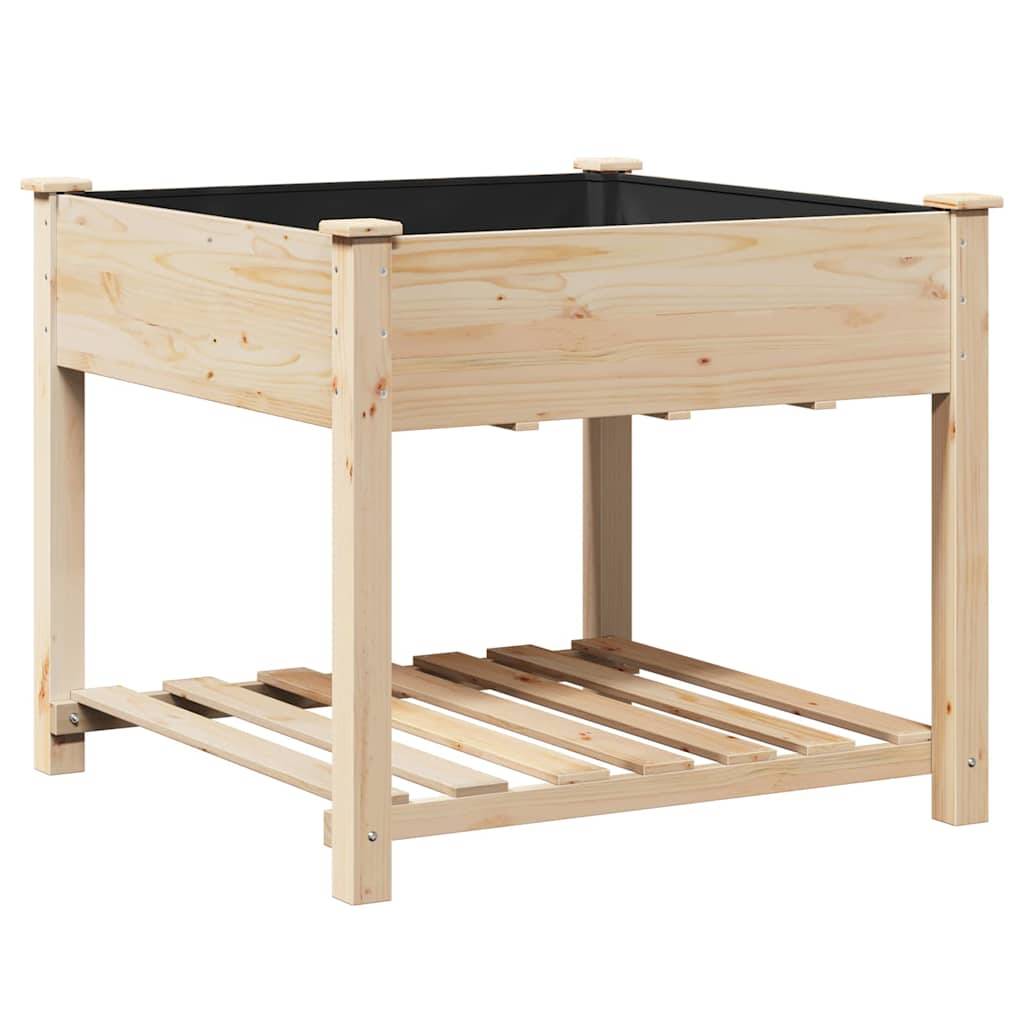 ComfortXL - Carré potager en bois de sapin avec étagère de rangement pour jardin 90cm – ComfortXL Outdoor Living - Image 2