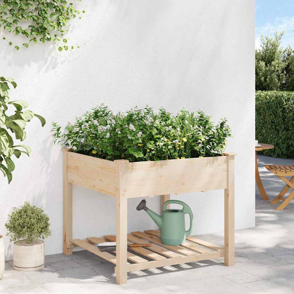 ComfortXL - Carré potager en bois de sapin avec étagère de rangement pour jardin 90cm – ComfortXL Outdoor Living - Image 4