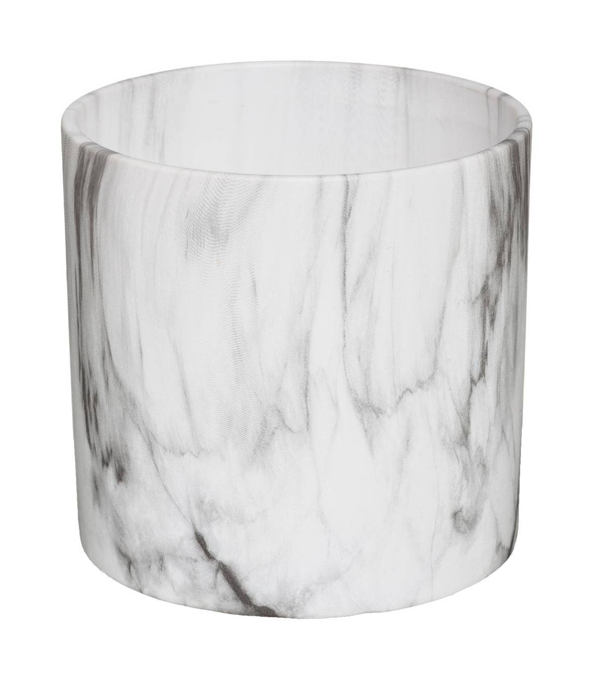 Atmosphera - Lot de 2 Pots de fleurs en Céramique effet Marbre Noir & Blanc - Imagen 2